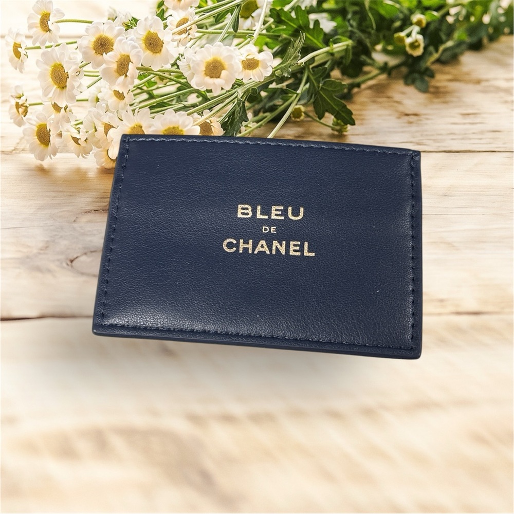 Blue De Chanel Leather Card Holder 🆕 - Picture 2 of 3